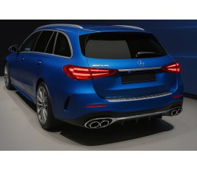 Накладка на задній бампер Carmos мат (SW, нерж) для Mercedes C-class W206 2022- рр