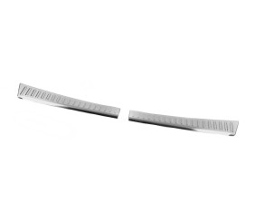 Накладка на задній поріг Carmos мат (нерж) для Dacia Sandero 2021- рр