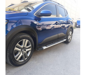 Молдинги на двері (4 шт) для Dacia Sandero 2021- рр