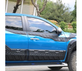 Верхні молдинги дверей 2019-2026 (6 шт, ABS) для Mitsubishi L200 рр