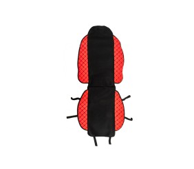 Накидка на сидіння ECO і тканина (1 шт, Червона з чорною ниткою-2026 тканина)