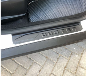 Накладки на дверні пороги EuroCap (4 шт, ABS) для Dacia Duster 2018-2024 рр