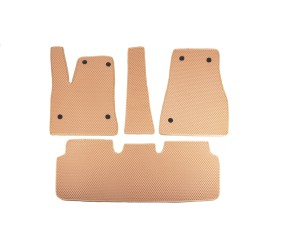 Килимки EVA (2012-2021, бежеві) для Tesla Model S 2012- рр
