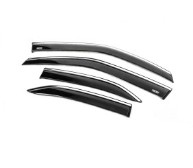 Вітровики з хромованим молдингом (4 шт, Niken) для Toyota Yaris/Yaris Cross (XP210) 2020- рр