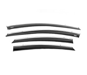 Вітровики з хромованим молдингом (4 шт, Niken) для Hyundai Elantra (MD/UD) 2011-2015 рр