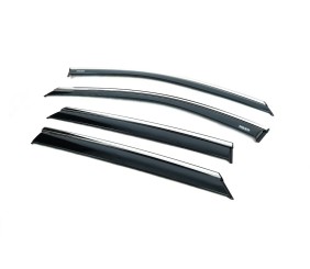 Вітровики з хромованим молдингом (4 шт, Niken) для MG HS 2018- рр