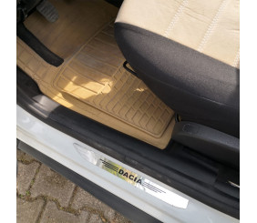 Накладки на внутрішні пороги EuroCap (5 шт, ABS) для Renault Duster 2008-2017 рр