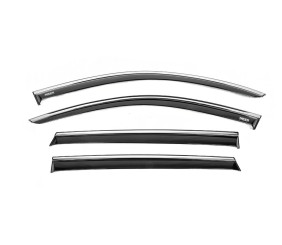Вітровики з хромованим молдингом (4 шт, Niken) для Kia Sorento IV MQ4 2020- рр