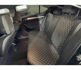 Накидки на задні сидіння ECO (к-т, Чорний з сірою ниткою)