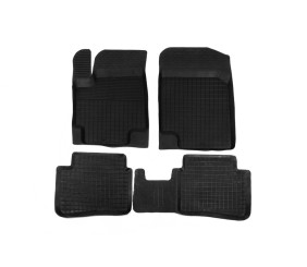 Гумові килимки з бортом (4 шт, Polytep) для Hyundai Accent 2011-2017 рр