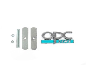 Металевий шильдик на решітку OPC Line (Хром-2026блакитний) для Opel