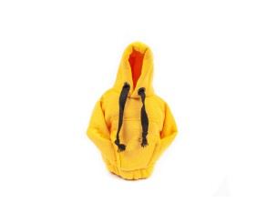 Чохол КПП кофта-худі (жовта, чорний шнурок)