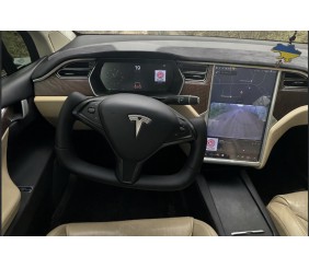 Кермо штурвал (Шкірвініл та вставки карбону) для Tesla Model X 2015- рр
