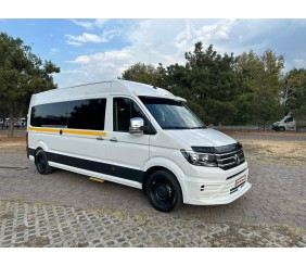 Накладка на передній бампер 510B (під фарбування) для Volkswagen Crafter 2016- рр