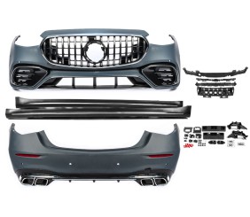 Комплект обвісів AMG S63 з боковими порогами для Mercedes S-сlass W223 2020- рр