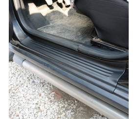 Накладки на дверні пороги EuroCap (4 шт, ABS) для Dacia Sandero 2013-2020 рр