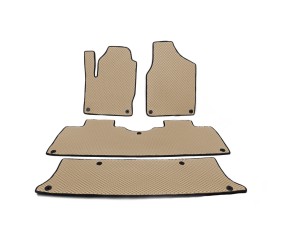 Килимки EVA (3 ряди, бежевий) для Ford Galaxy 1995-2006 рр