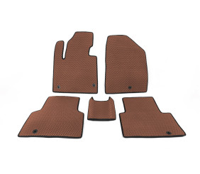 Килимки 5 місць (EVA, Коричневий) для Hyundai Santa Fe 3 2012-2018 рр