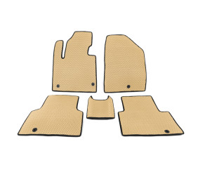 Килимки 5 місць (EVA, Бежевий) для Hyundai Santa Fe 3 2012-2018 рр