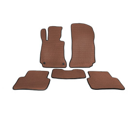 Килимки EVA (Коричневий) для Mercedes C-class W204 2007-2015 рр