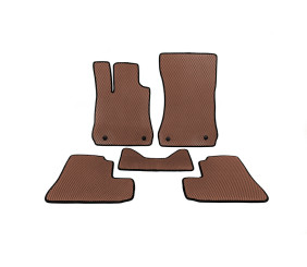Килимки EVA (Long, Коричневий) для Mercedes S-сlass W221 2005-2013 рр