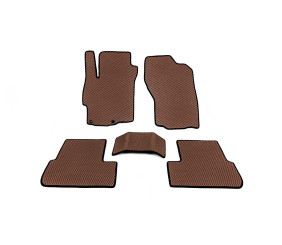 Килимки (EVA, Коричневий) для Mitsubishi Lancer X 2008- рр