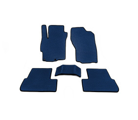 Килимки (EVA, Синій) для Mitsubishi Lancer X 2008- рр