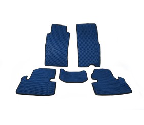 Килимки EVA (Синій) Короткий, 5 штук (передні та задні) для Nissan Patrol Y60 1988-1997 рр
