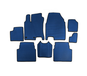 Килимки для -20262 (3 ряди, EVA, Синій) для Nissan Qashqai 2010-2014 рр