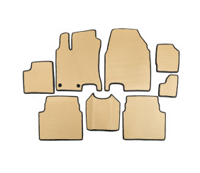 Килимки для -20262 (3 ряди, EVA, Бежевий) для Nissan Qashqai 2010-2014 рр