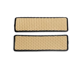 Килимки на пороги EVA (2 шт, Бежевий) для Opel Movano 2010-2021 рр