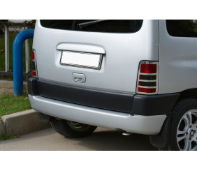 Накладка на стопи (2 шт, нерж.) OmsaLine - Італійська нержавійка для Peugeot Partner 1996-2008 рр