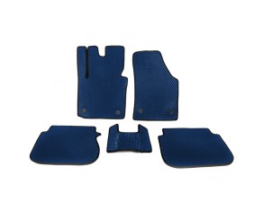 Килимки EVA (Синій) 2 шт, передні для Volkswagen Caddy 2004-2010 рр