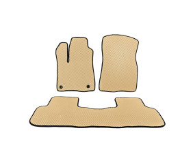 Килимки EVA (2 ряди, Бежевий) для Toyota Highlander 2013-2019 рр