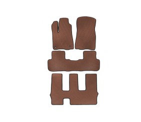 Килимки EVA (3 ряди, Коричневий) для Toyota Highlander 2013-2019 рр