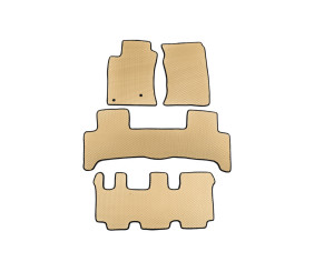 Килимки EVA (3 ряди, Бежевий) для Toyota Land Cruiser Prado 120 2002-2009 рр