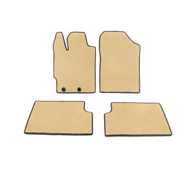 Килимки EVA ДВС (Бежевий) для Toyota Yaris 2010-2020 рр