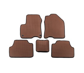 Килимки EVA V1 (Електро, Коричневий) для Hyundai Kona 2017-2023 рр