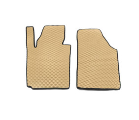 Килимки EVA (Бежевий) 2 шт, передні для Volkswagen Caddy 2015-2020 рр