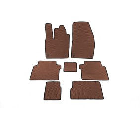 Килимки EVA (Коричневі) 2 ряди для Volkswagen ID.6 2021- рр