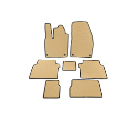 Килимки EVA (Бежеві) 2 ряди для Volkswagen ID.6 2021- рр