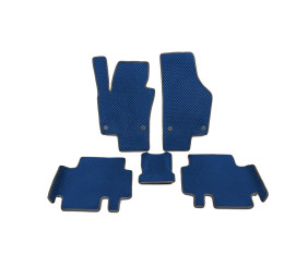 Поліуретанові килимки (2 ряду, EVA, Синій) для Volkswagen Sharan 2010-2023 рр