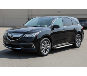 Бокові пороги Shining V1 (2 шт., Алюміній) для Acura MDX 2013-2020 рр