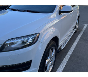 Бокові пороги Shining V1 (2 шт., Алюміній) для Ауди Q7 2005-2015 рр