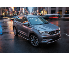 Бокові пороги Maydos V1 (2 шт., алюміній) для Chery Tiggo 7 2020- рр