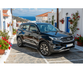Бокові пороги New Vision Black (2 шт., алюміній) для Chery Tiggo 7 2020- рр