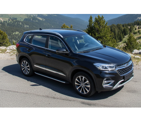 Бокові пороги Fullmond (2 шт., алюміній) для Chery Tiggo 8 2017- рр