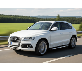 Бокові пороги Shining V1 (2 шт., Алюміній) для Ауди Q5 2008-2017 рр