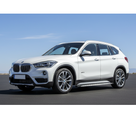 Бокові пороги Shining V1 (2 шт., Алюміній) для BMW X1 F48 2015-2022 рр