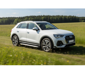 Бокові пороги Shining V1 (2 шт., Алюміній) для Ауди Q3 2019- рр